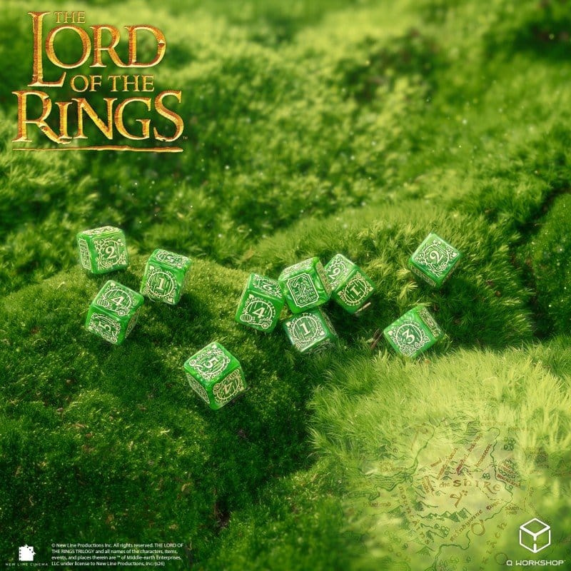 The Lord of the Rings: 10 D6 Dice Set Shire 2