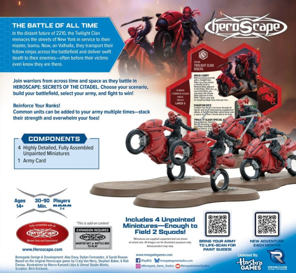 Heroscape Board Game Army Expansion Twilight Clan Riders *English Version* 1