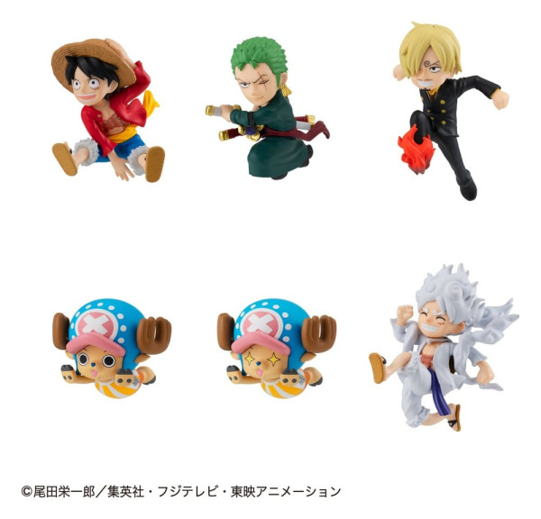 One Piece Tobimas Mini Figures 5 cm Blind Box Display (6) (Repeat)