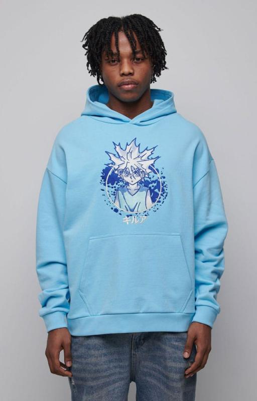Hunter x Hunter Hooded Sweater Graphic Blue Size L