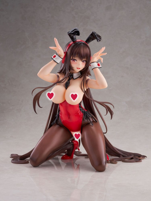 Amakano 2+ PVC Statue 1/4 Yuuhi Kurohime Bunny Suit Ver. 32 cm 13