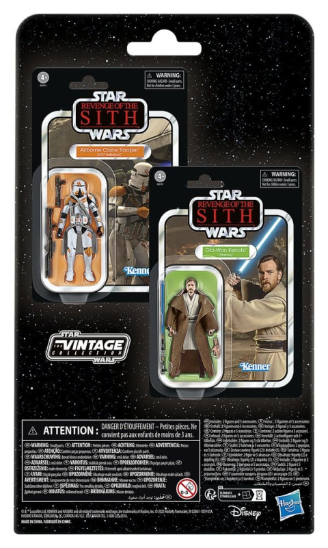 Star Wars Episode III Vintage Collection Action Figure 2-Pack Obi-Wan Kenobi & Airborne Clone Troope 6