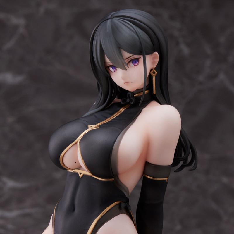 Original Character PVC Statue Hayabusa Illustration Black China Dress-chan 16 cm