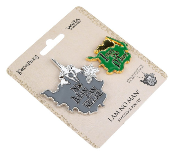 Lord of the Rings Collectors Pins 2-Pack No Man can Kill Me & I Am No Man! 7 cm 2