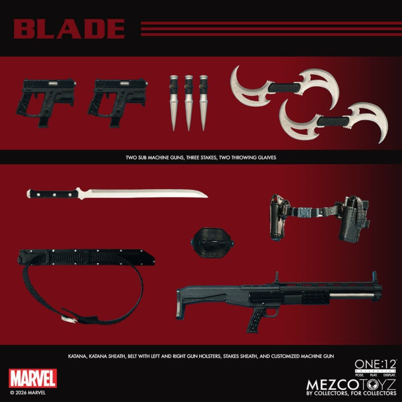 Marvel Comics One:12 Collective Action Figure 1/12 Blade 17 cm 13