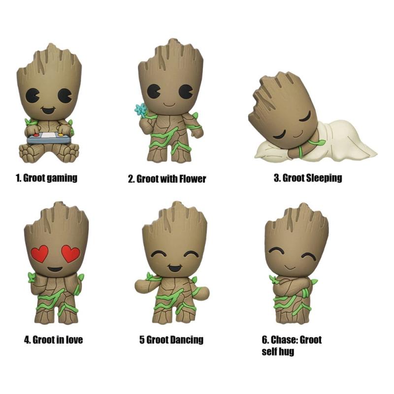 Guardian of the Galaxy 3D Magnets Groot Series 2 Display (12)