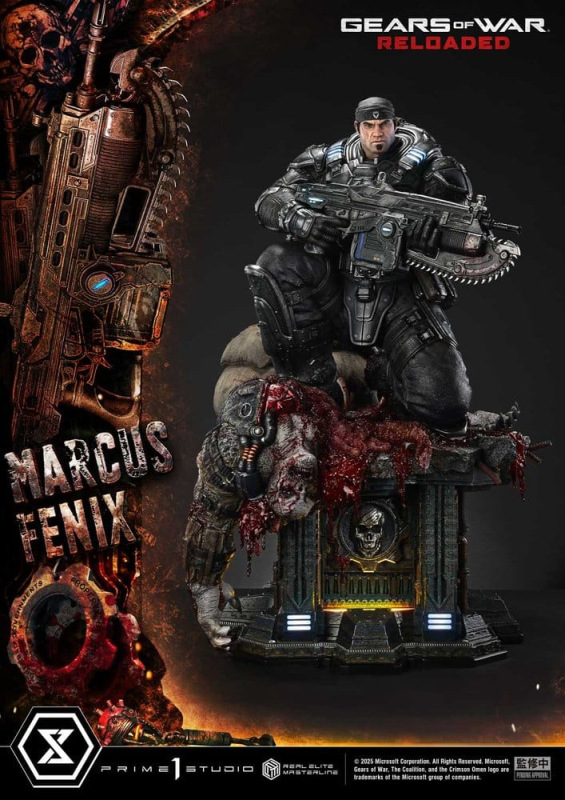 Gears of War: Reloaded Real Elite Masterline Series Statue 1/3 Marcus Fenix Ultimate Version 97 cm 6