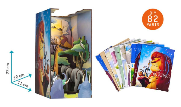 Disney Tiny Adventures Book Nook Mini Diorama The Lion King 23 cm 3
