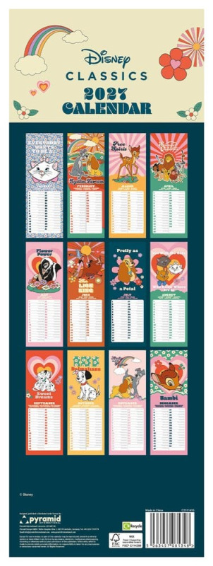 Disney Classics Calendar 70s Feeling 2027 42 x 15 cm 1