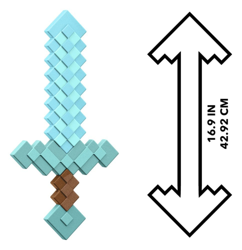Minecraft Roleplay Replica Diamond Sword 43 cm 2