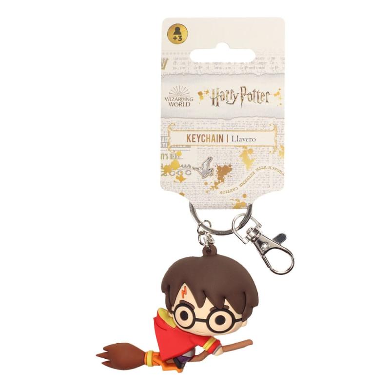 Harry Potter Rubber Keychain Harry Potter & Broomstick 7 cm