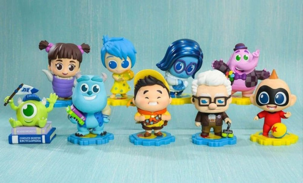 Pixar Cosbi Mini Figures 8 cm Blind Box Display (8) 1