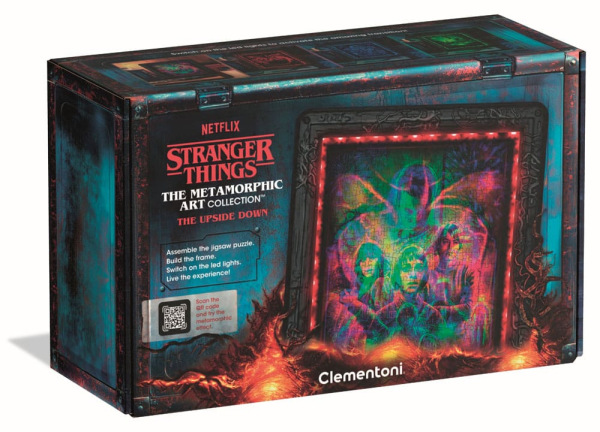 Stranger Things Metamorphic Art Collection Jigsaw Puzzle with Light-Up Effect The Upside (520 pieces 1