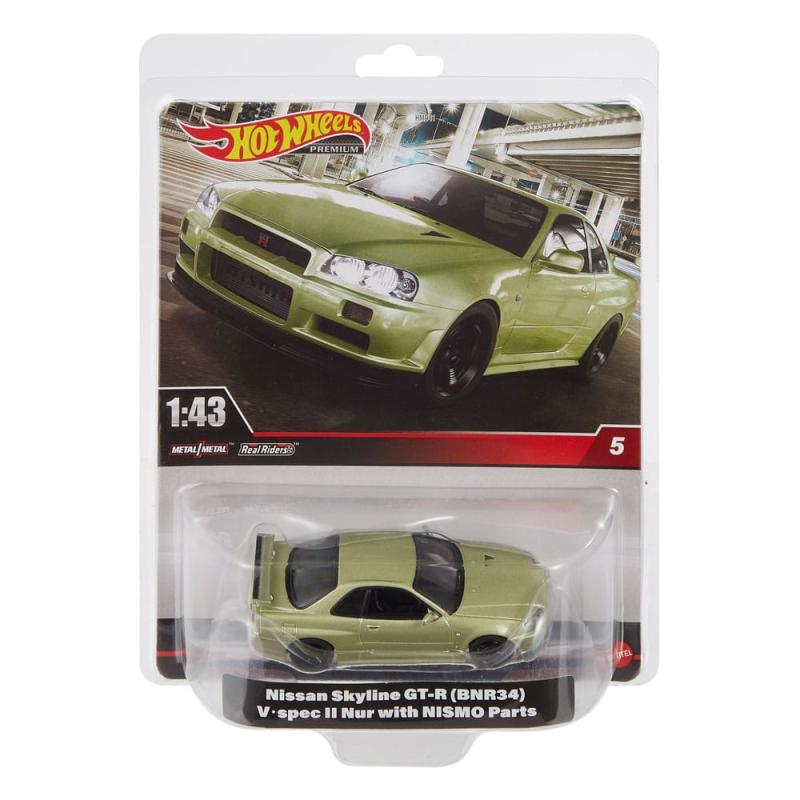 Hot Wheels Premium Diecast Vehicle 1/43 Nissan Skyline GT-R