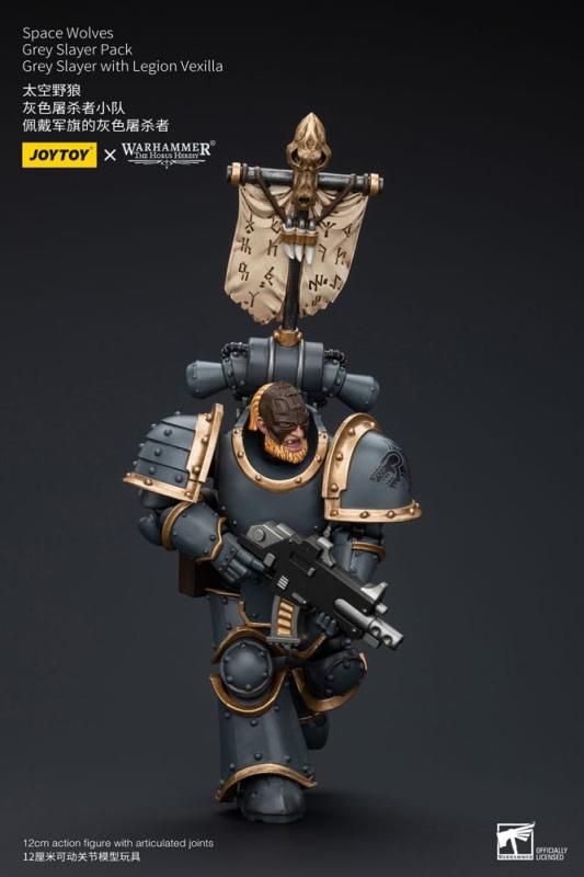 Warhammer The Horus Heresy Action Figure 1/18 Space Wolves Grey Slayer Pack Grey Slayer With Legion