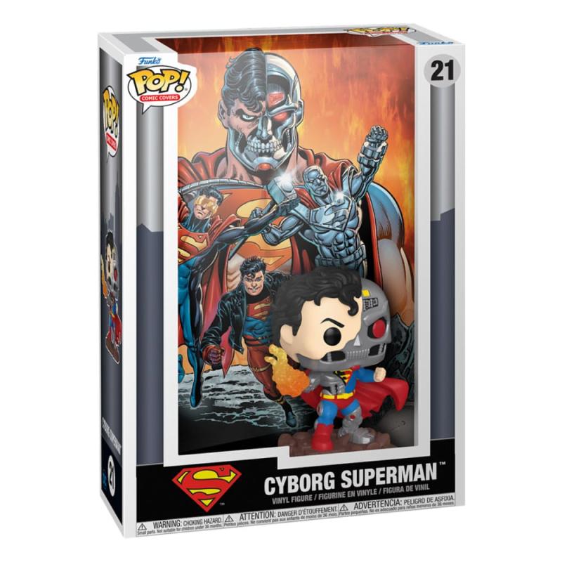 DC Comics POP! Comic Cover Vinyl Figure Cyborg Superman 9 cm 1