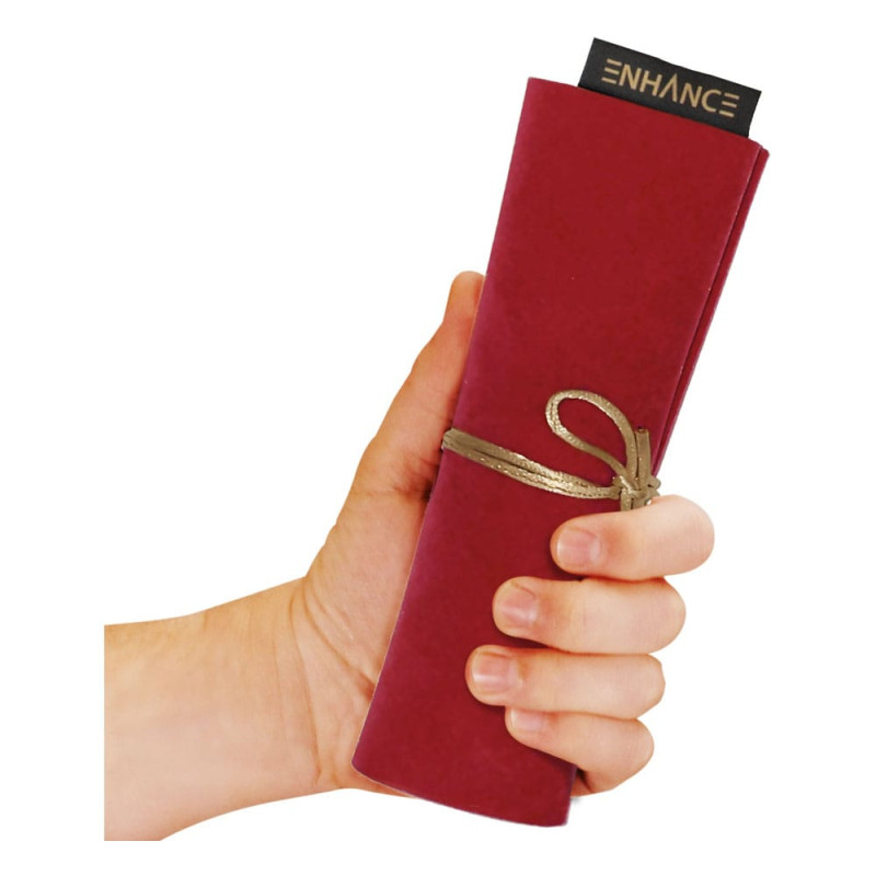 Enhance Tabletop Roll on a Scroll Bag with Dice Red 3