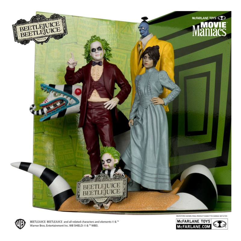 Beetlejuice Beetlejuice Movie Maniacs PVC Statue 4-Pack 15 cm 3