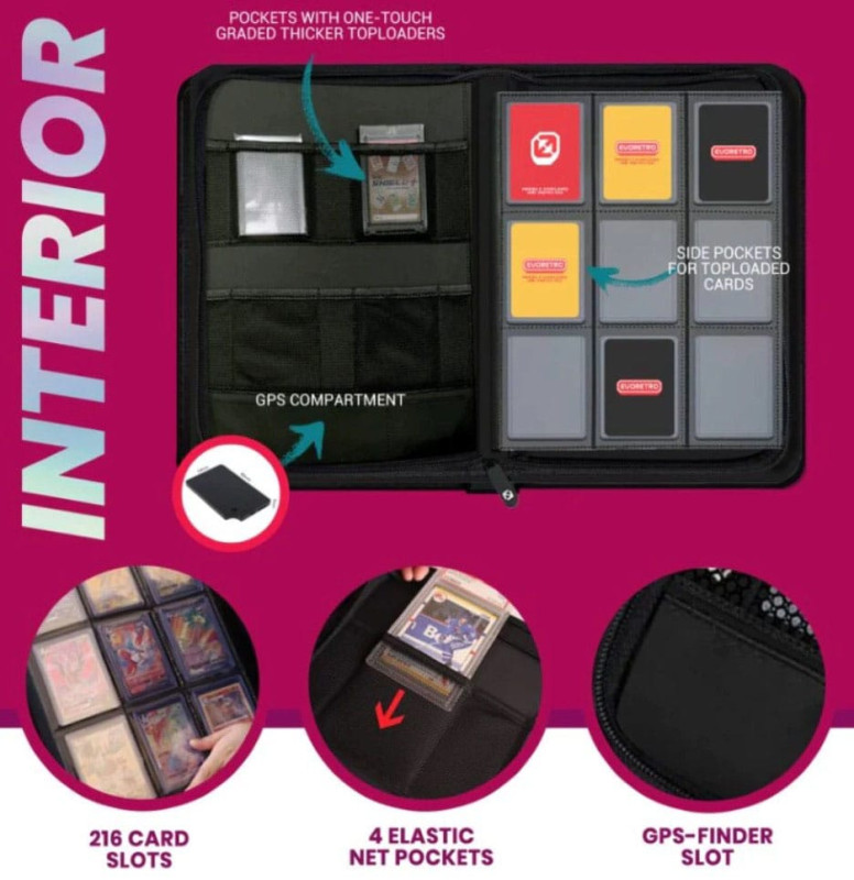 Evoretro Shield+ Topload Cards Binder 216 Cards Purple 1