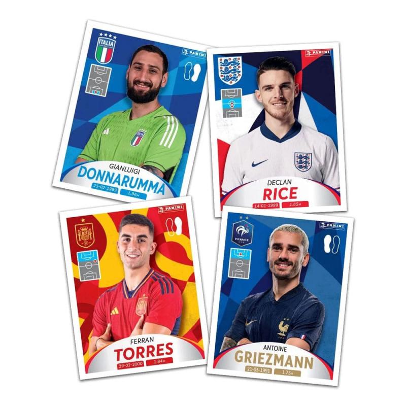 DFB Deutschland 2024 und die Besten aus Europa Sticker Collection Display (50) *German Version*