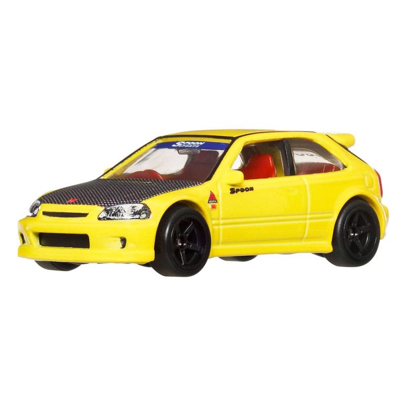 Hot Wheels Premium Car Culture Diecast Vehicle 2-Pack 1/64 '99 Honda Civic Type R (EK9) & Honda Civi 1