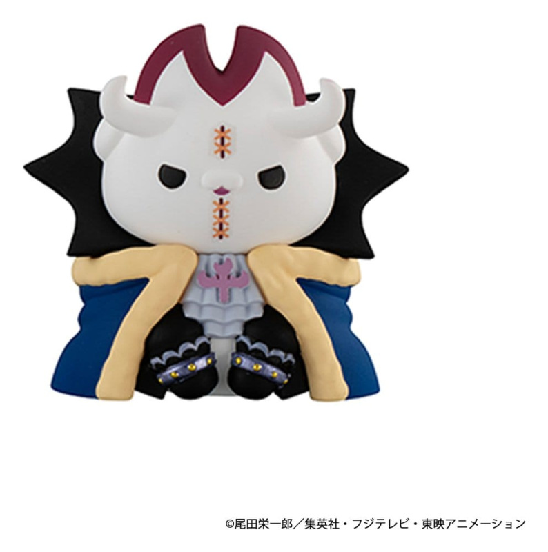 One Piece Mega Cat Project Nyan Piece Nyan! Luffy & the Seven Warlords of the Sea Mini Figures 3 cm 5