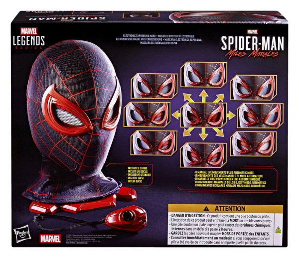 Spider-Man: Miles Morales Marvel Legends Electronic Expressive Mask 1