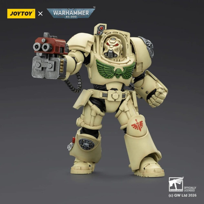 Warhammer 40,000 Action Figure Dark Angels Deathwing Terminator 2 with Power Fist and Storm Bolter 1 1