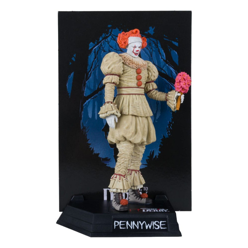 It: Welcome to Derry Movie Maniacs PVC Statue Pennywise (Flashback) (Gold Label) 16 cm 2