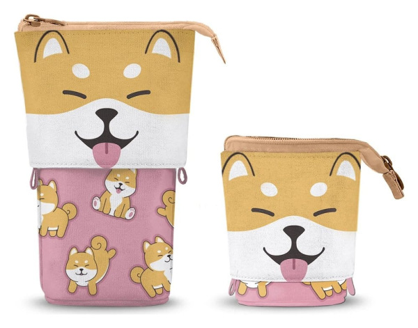 Oh My Pop! Cute Pencil case Shiba Pink