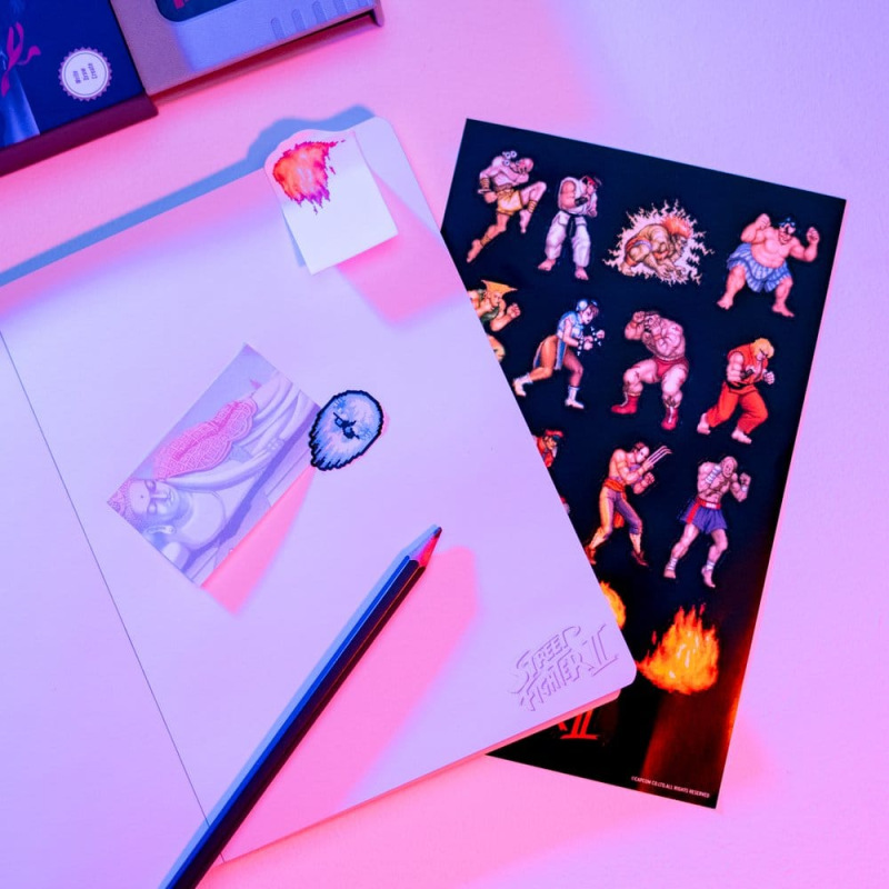 Street Fighter Premium Notebook with Sticky Notes and Cover A5 6
