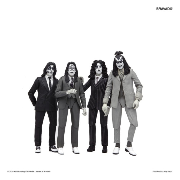 KISS Action Figures 4-Pack Dressed to Kill Album Cover 18 cm 2