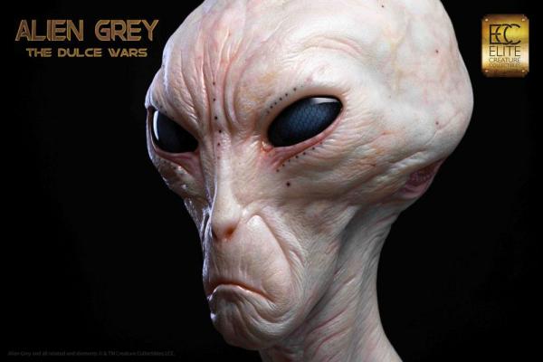 The Dulce Wars: Alien Grey 61 cm Life-Size Bust - Elite Creature Collectibles