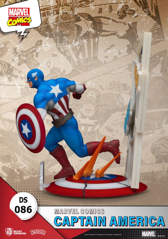 Marvel Comics D-Stage PVC Diorama Captain America 16 cm 4