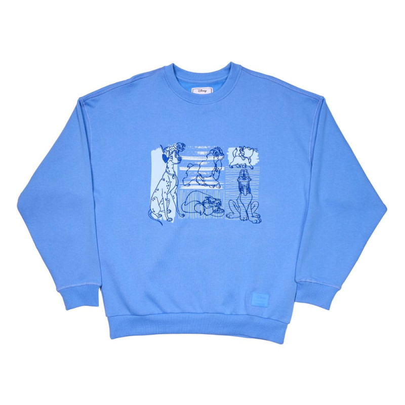 Disney by Loungefly Sweatshirt Unisex Dogs & Cats Oversized Crewneck Size S