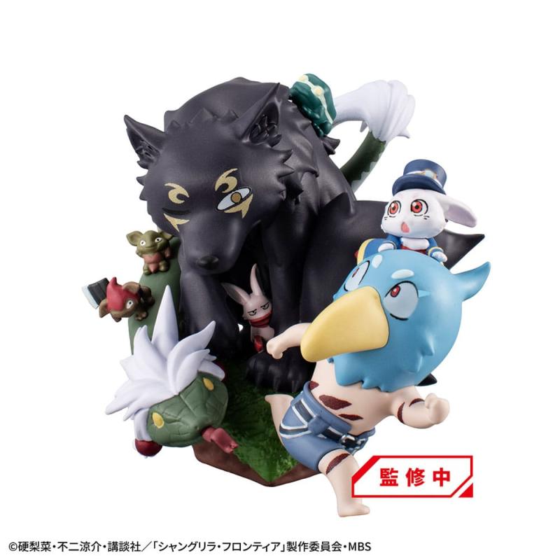 Shangri-La Frontier Petitrama EX Series Trading Figure 3-Set Shangri-La Frontier vs Monster Diorama