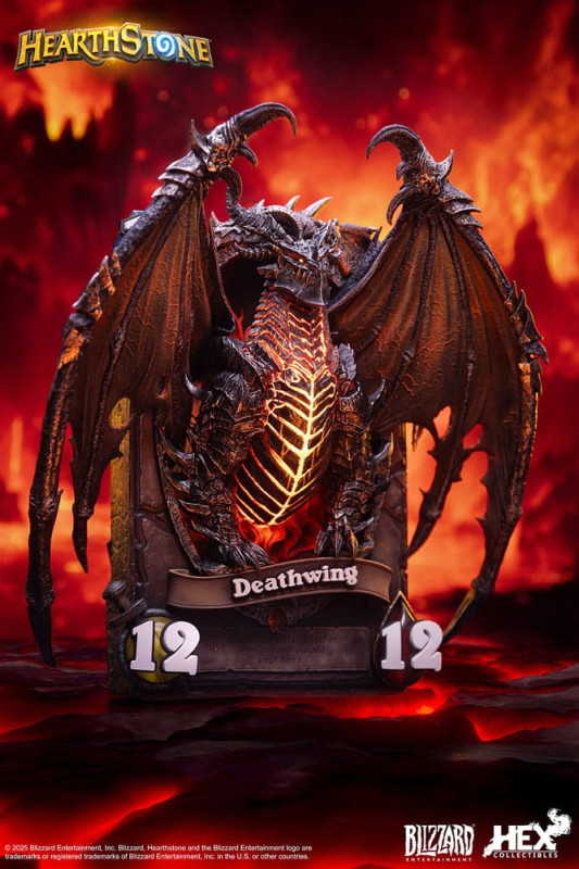 Hearthstone 3D Art Frame Statue Deathwing 34 cm 9