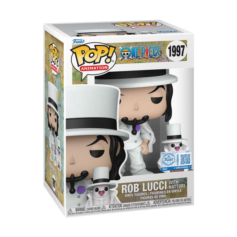 *heo Exclusive Edition* One Piece POP!&Buddy Animation Vinyl Figures Rob Lucci with Hattori w/Chase 1