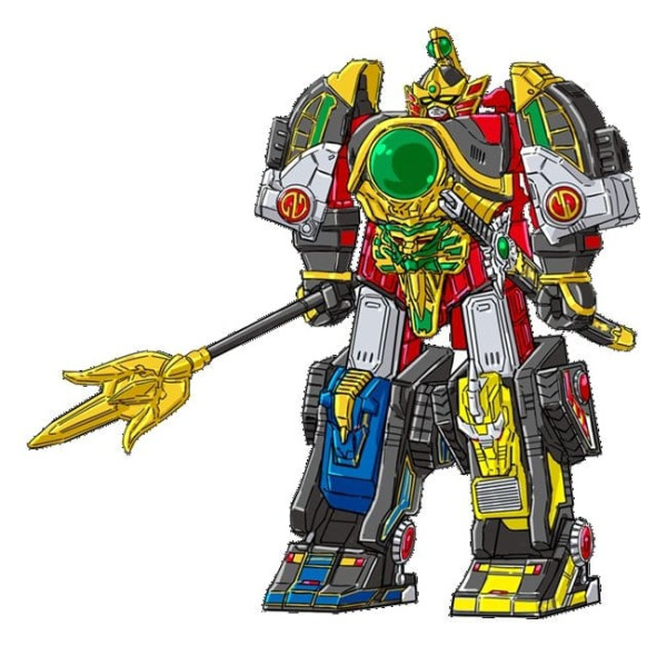 Mighty Morphin Power Rangers Thunder Megazord with Mega Power Sword Action Figure 28 cm
