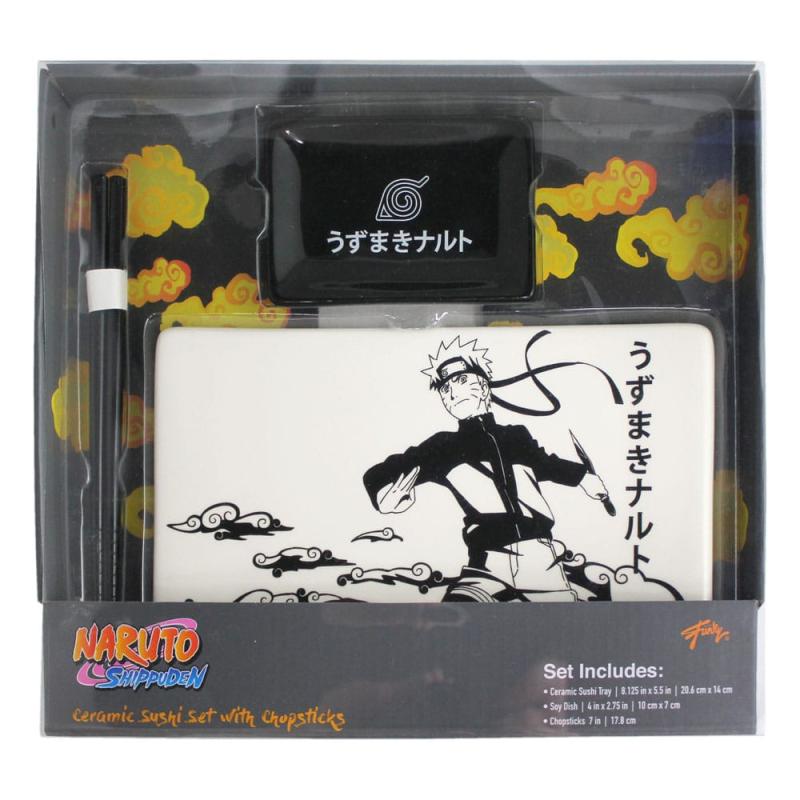 Naruto Shippuden Ceramic Sushi Set with Chopsticks Naruto 3