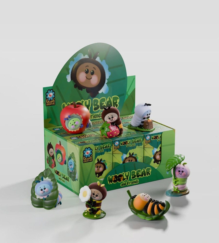 Wooly Bear and Friends Vinyl Mini Figures S1 13 cm Blind Box Display (6) 9