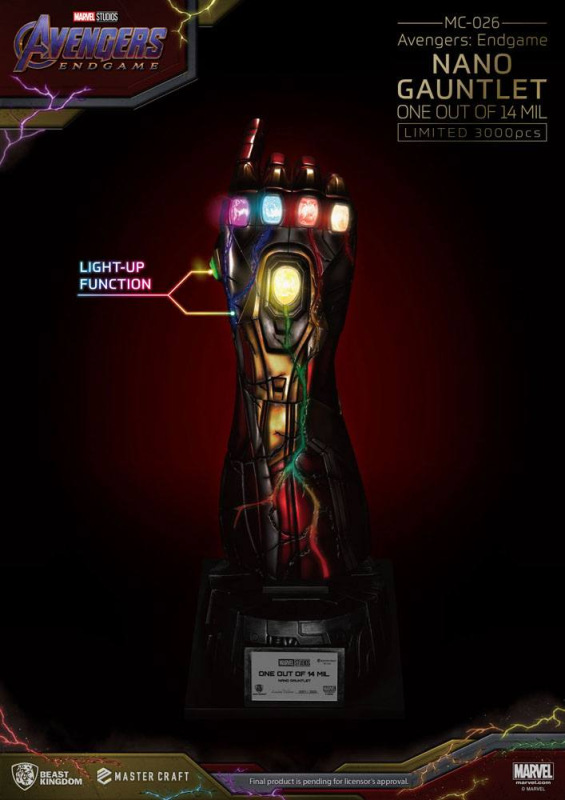 Avengers Endgame Master Craft Statue Nano Gauntlet 1/14000605 47 cm 1