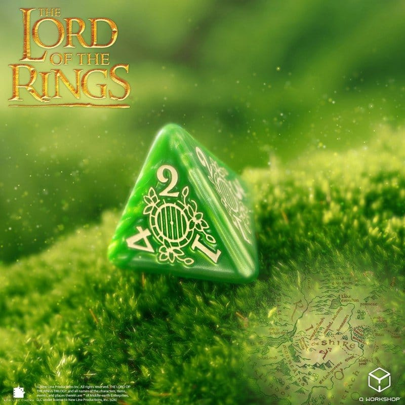 The Lord of the Rings Dice Set of 7 Shire 7