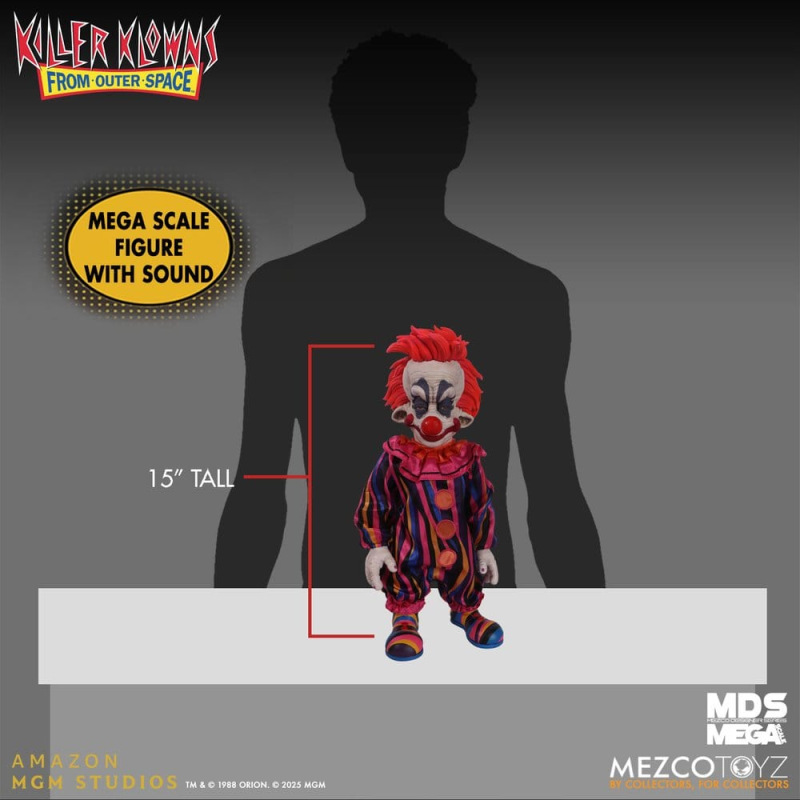 Killer Klowns from Outer Space MDS Mega Scale Plush Doll Rudy 38 cm 9