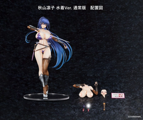 Taimanin RPGX Statue 1/6 Rinko Akiyama Swimsuit Ver. 27 cm 7