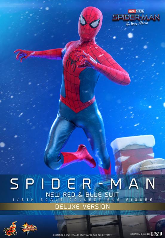 Spider-Man: No Way Home Movie Masterpiece Action Figure 1/6 Spider-Man (New Red and Blue Suit) (Delu