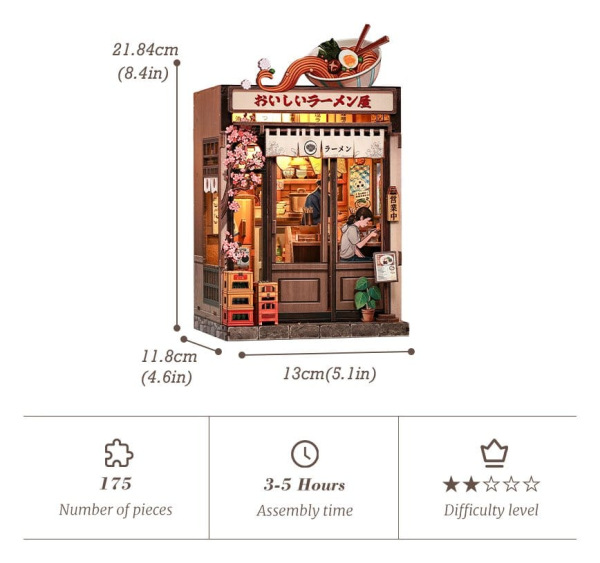 Miniature House Model Kit Oishii Kyoto 22 x 13 cm 6