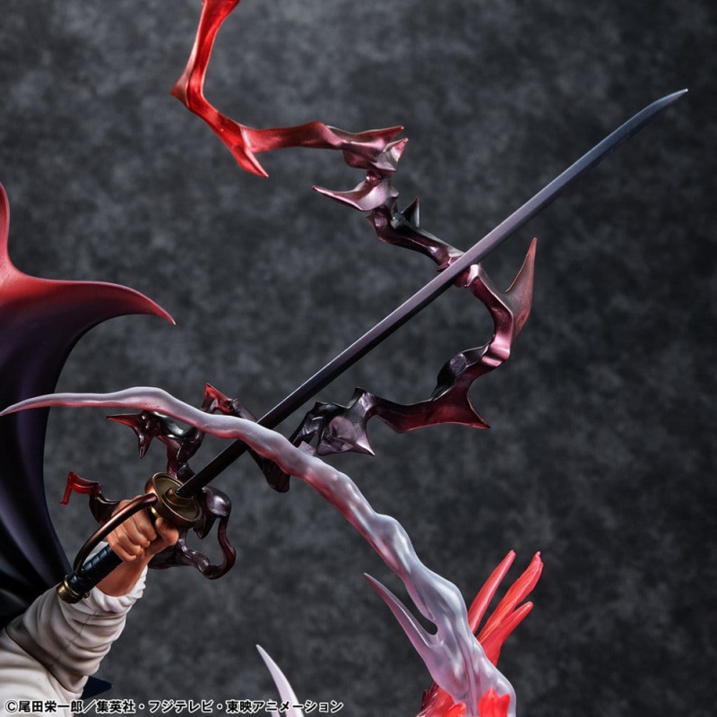 One Piece P.O.P SA-MAXIMUM PVC Statue Leader of Red Hair Pirates Red-Haired Shanks Kamusari 25 cm 6