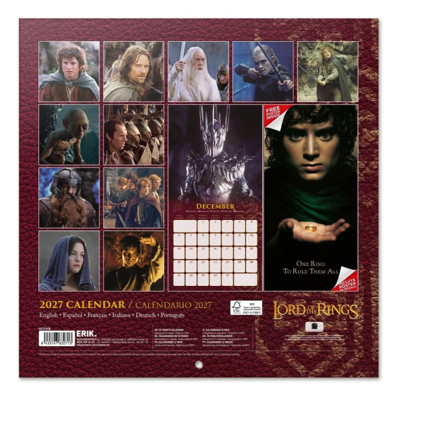 The Lord of the Rings Wall Calendar 2027 30 x 30 cm 1