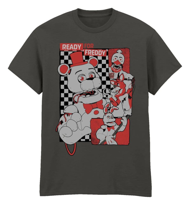 Five Nights at Freddy’s T-Shirt Collage Light Graphite Size S 1
